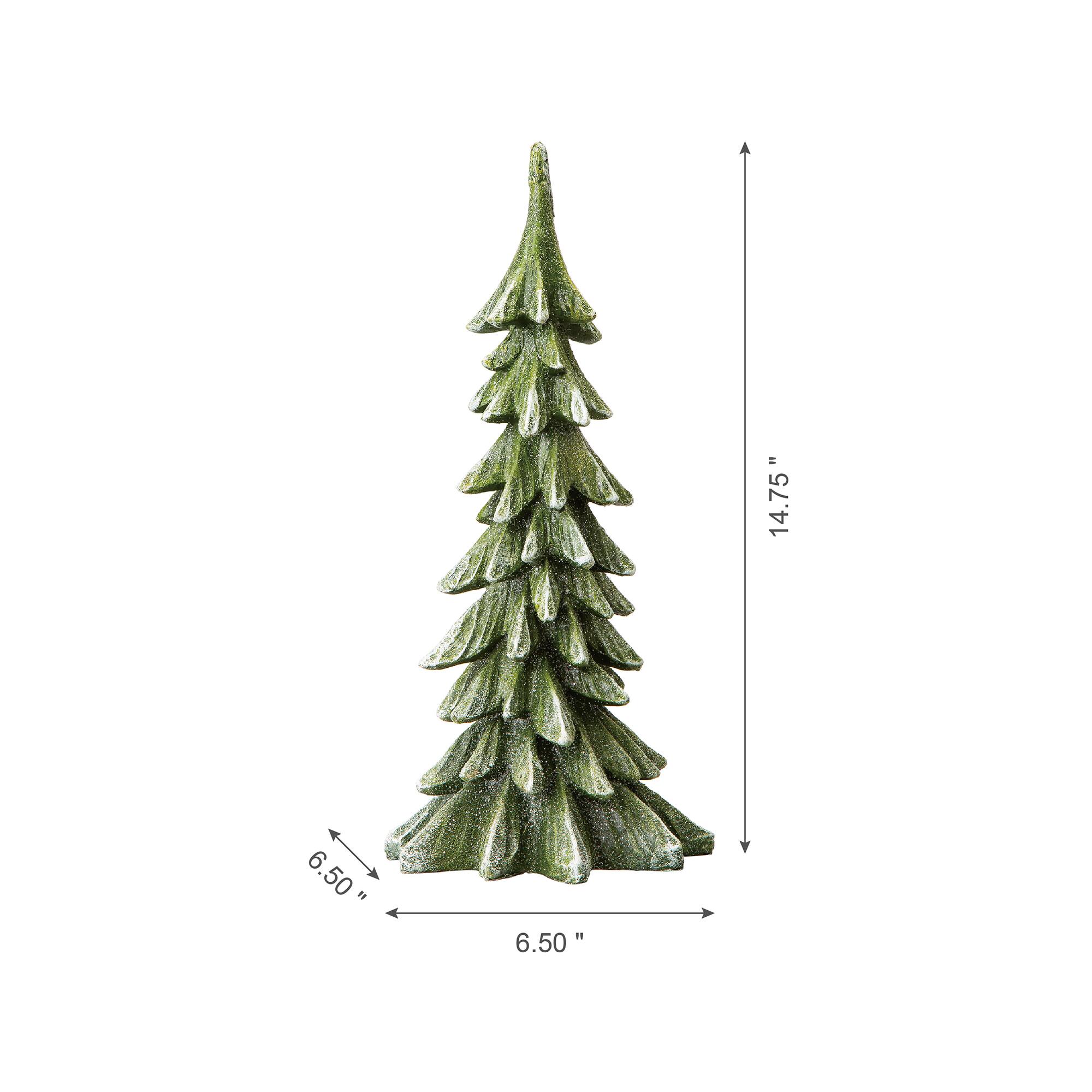 Glitzhome® 14.75" Green Christmas Tree Table Décor